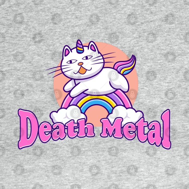 Death Metal Rainbow Cat by argobel13